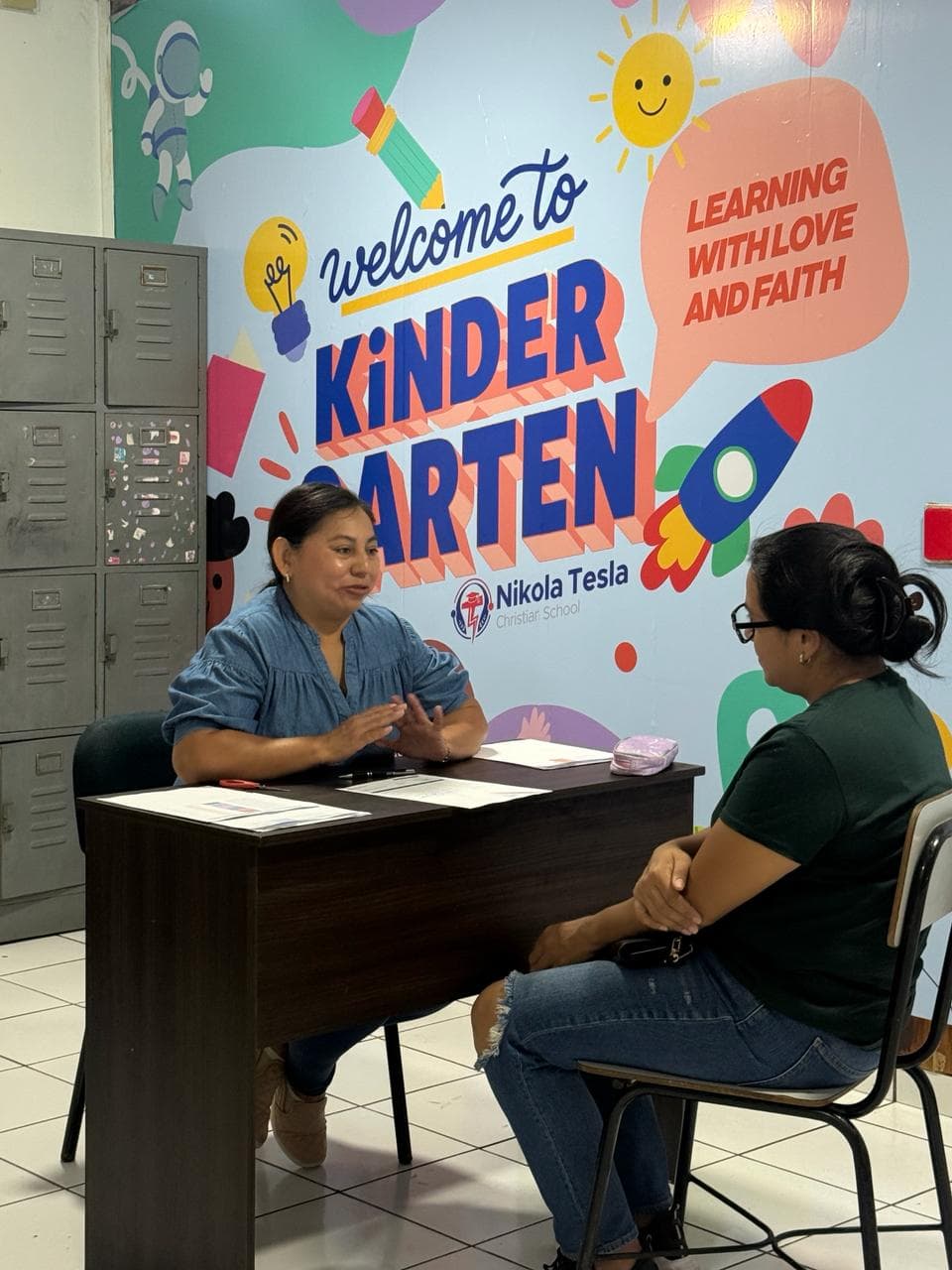 Reunión en sala de kinder
